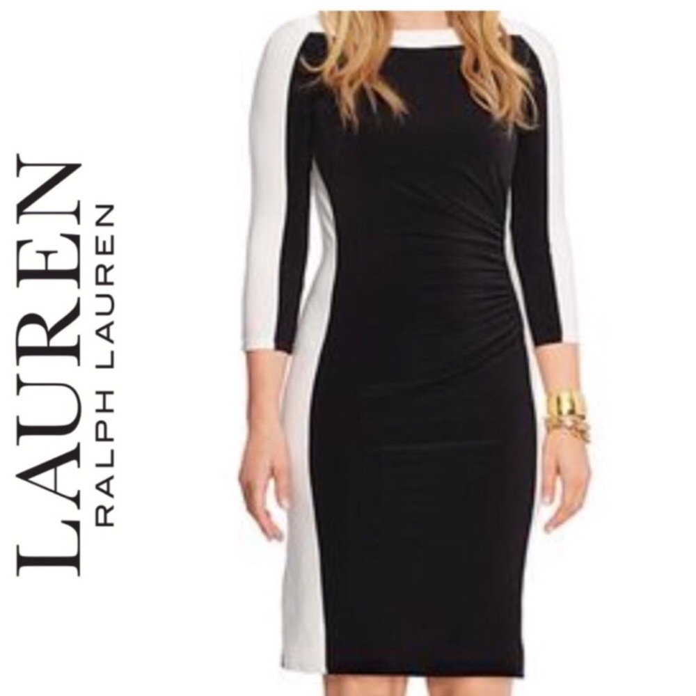 Black and White Mid Dress